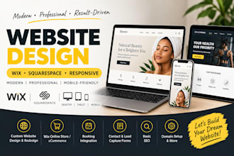 website design for header and footer