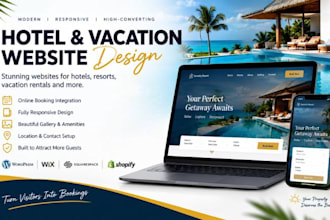 design hotel resort vacation rental and hospitality website
