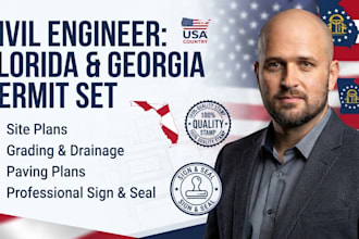 create florida and georgia civil structural permit drawings