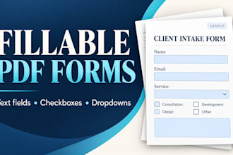 create fillable PDF forms with text fields, checkboxes and dropdowns