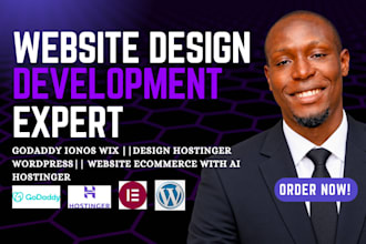 design hostinger wordpress website ecommerce with ai hostinger godaddy ionos wix
