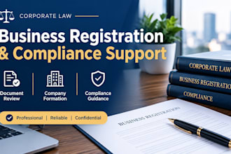 provide corporate law, business registration formation and compliance support