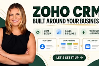 setup zoho crm automation, zoho one, zoho book, customize zoho crm automate zoho