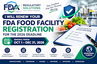renew your fda food facility registration for the 2026 deadline