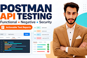 manually test your API endpoints using postman