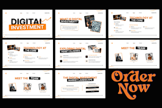 design business pitch deck, brand powerpoint presentation, company pitch deck