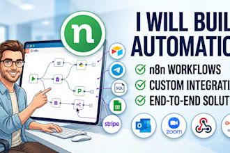 build n8n workflow automations and integrations