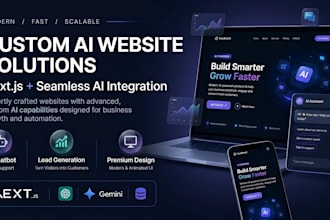 develop a custom ai website with ai integration