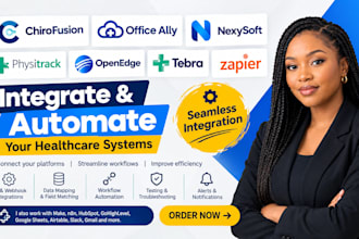 integrate chirofusion, office ally, nexysoft physitra openedge, tebra, zapier