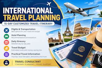 create a personalized international travel itinerary