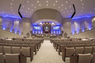 do church interior design, sanctuary, pulpit,stage,choir stand,auditorium layout