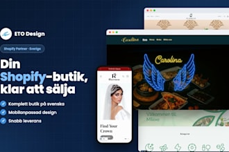 design a swedish shopify store for your brand