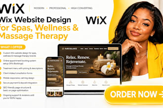 do wix spa website wellness therapy website massage service website