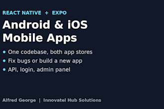 build your react native mobile app for android and ios
