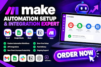 fix make com make com automation setup make com made com make come expert make