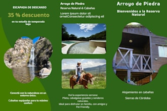 design professional bifold or trifold brochure print ready