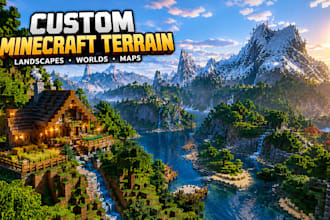 create custom minecraft terrain, landscapes and realistic worlds