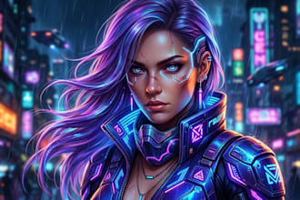arte digital unico para portadas retratos e ilustraciones
