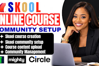 skool community setup course upload community manager and onboarding