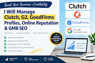 provide online reputation management clutch g2 goodfirms, gmb promotion
