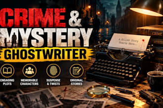 ghostwrite your crime fiction mystery and thriller story