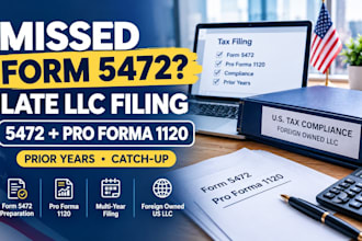 file late form 5472 and pro forma 1120 for foreign owned US llc