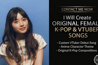 create female kpop songs vtuber debut song anime character theme
