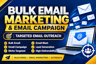 do bulk email blast, email marketing and email campaign