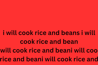 cook rice and bean