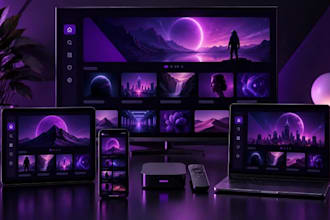 build full iptv, ott app for android tv, fire tv, samsung, tizen, lg with panel