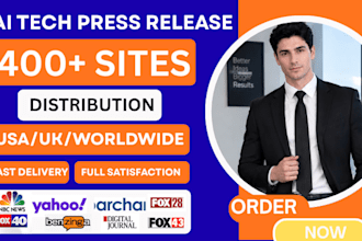 write ai tech press releases for startups saas pr distribution media outreach