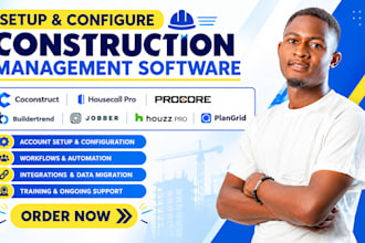 setup coconstruct housecall pro procore buildertrend jobber houzz pro plangrid