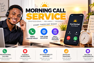 be your personal wake up call assistant and reminder virtual assistant