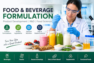 be your food product development and formulation