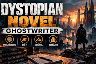 ghostwrite your dystopian novel sci fi and post apocalyptic fiction