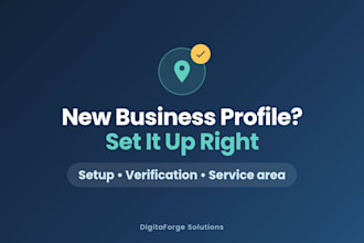 do google business profile setup and verification support for local businesses