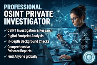 be your osint private investigator, detective background check find anyone