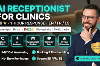 med spa chiropractic clinic ai receptionist patient booking jane app pabau zoho