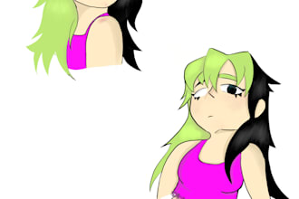 your oc in a cartoony way