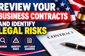 review your business contracts and identify legal risks