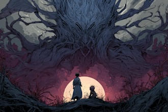do dark art illustration