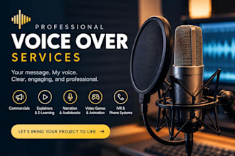 create a friendly, trustworthy and engaging voice over