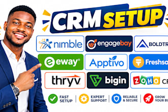 setup nimble engagebay boldtrail eway apptivo freshsales thryv bigin zoho crm