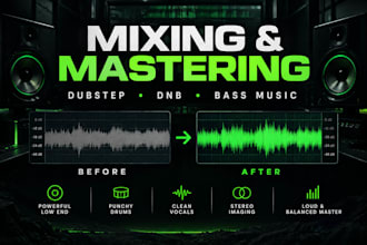 mix and master your dubstep, dnb or bass music track
