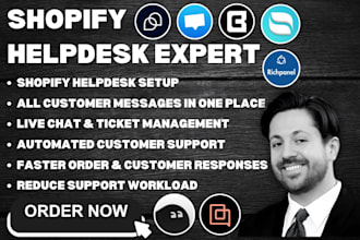 setup shopify helpdesk gorgias reamaze commslayer tidio richpanel crisp spur
