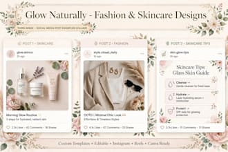 design aesthetic instagram posts in canva