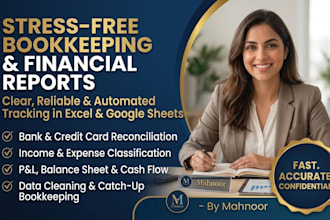 do bookkeeping and organize your finances in excel or google sheets