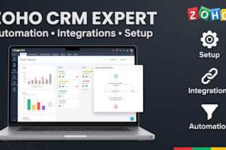 setup zoho CRM with automation and integrations