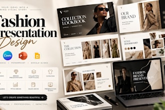 design fashion lookbook brand presentation portfolio deck pitch deck slides
