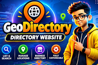 build a responsive wordpress booking or directory website  with geodirectory